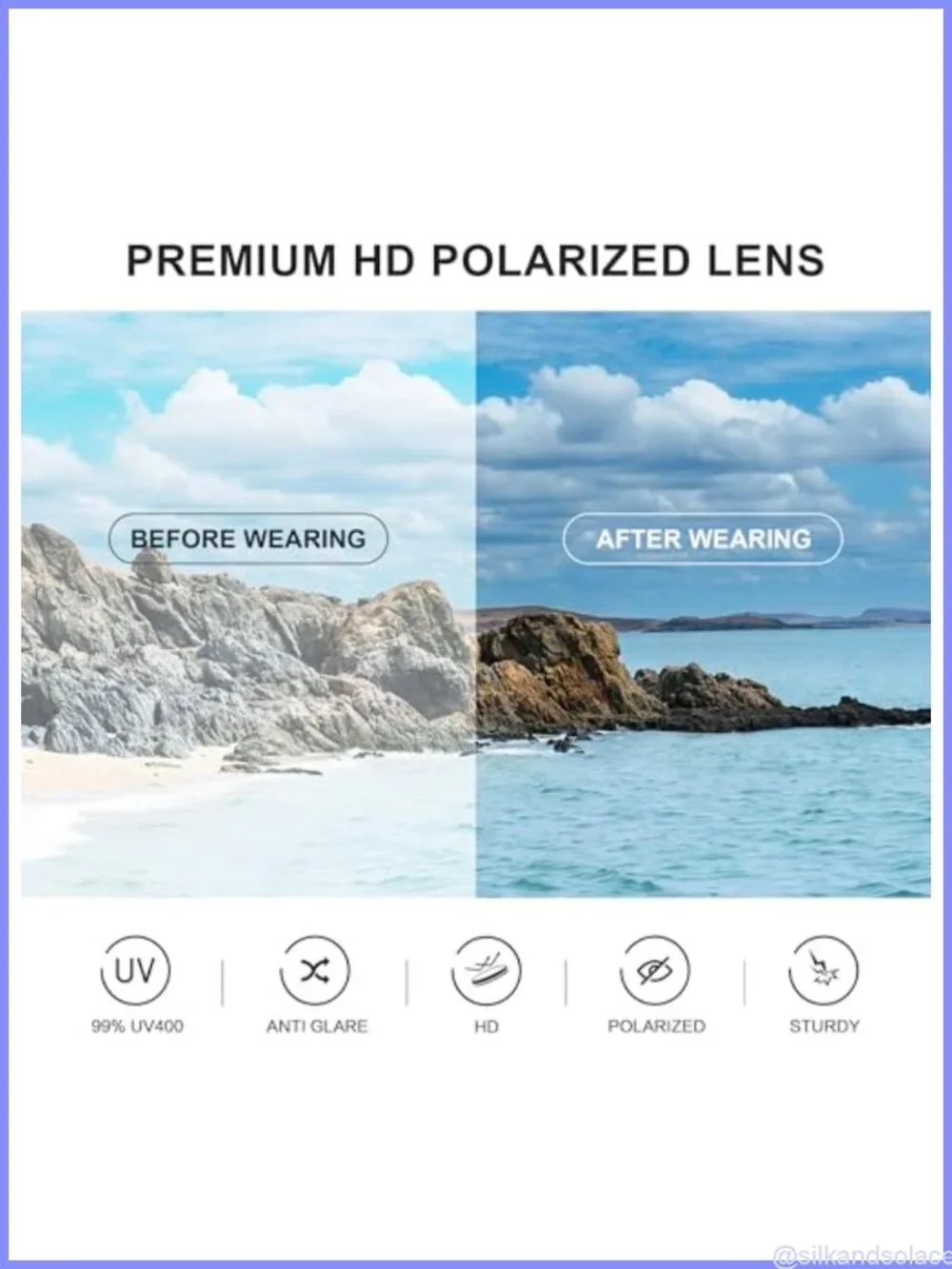 Polarized Retro Aviator Sunglasses UV Protection Unisex